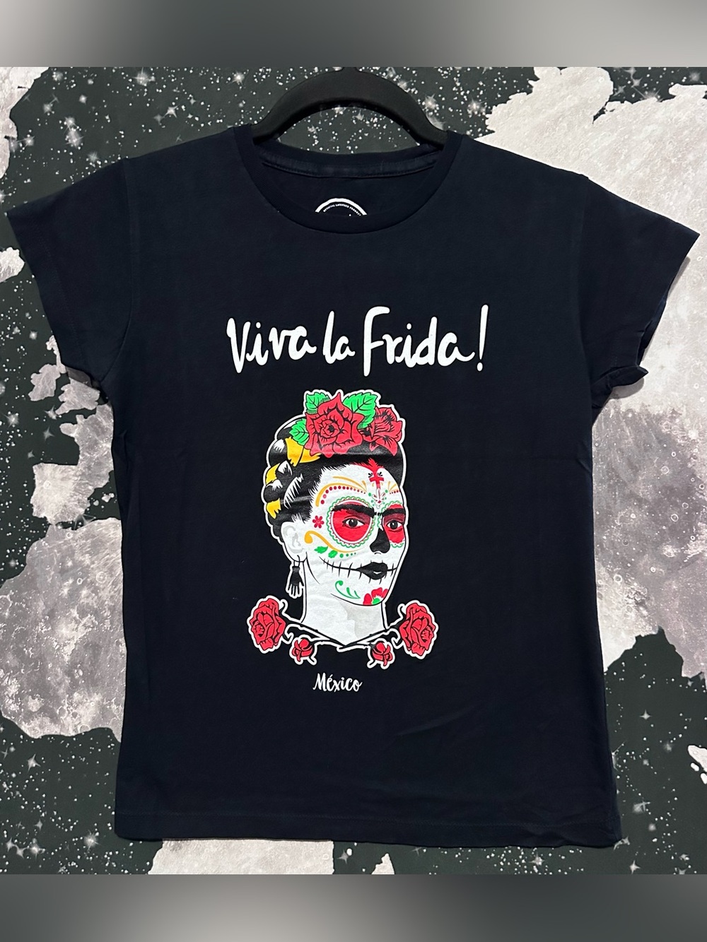 Viva La Frida! Kahlo Calavera Face Paint Shirt